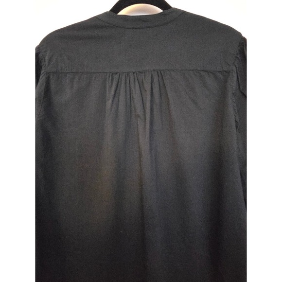 Birds of Paradis California Button Front Blouse Blue Boho Chic Top Size L - Picture 12 of 13